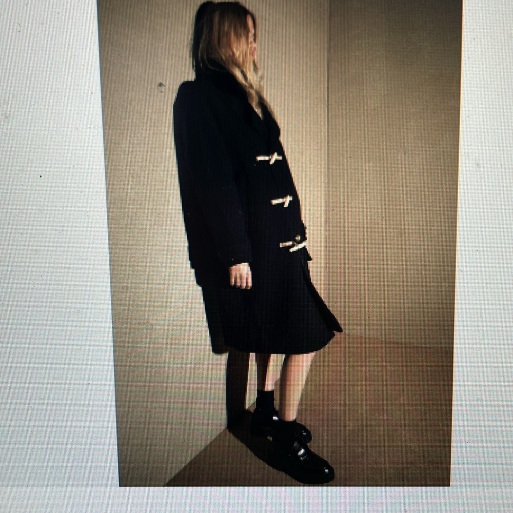 Zara wool toggle close coat